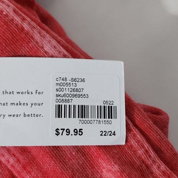 2/$30 Lane Bryant Livi V-Neck Cropped Tie Dye Jumpsuit Size 22/24 - Picture 4 of 5